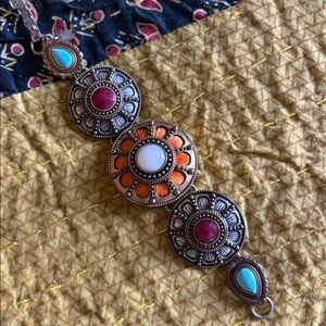 Lucky Brand floral beaded bracelet